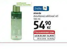 dm drogerie Alverde odličovač očí nabídka