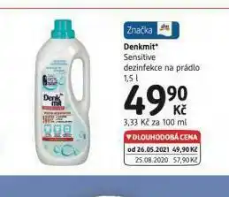 dm drogerie Denkmit dezinfekce na prádlo nabídka