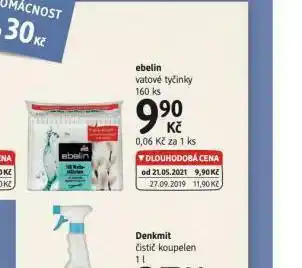 dm drogerie Ebelin vatové tyčinky nabídka