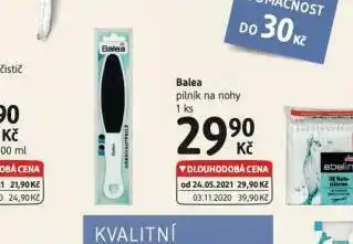 dm drogerie Balea pilník na nohy nabídka