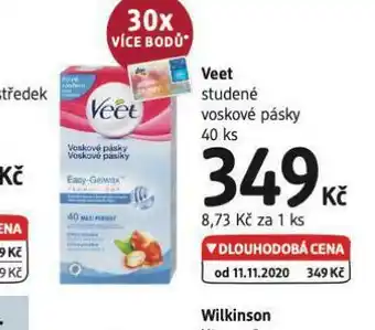 dm drogerie Veet studené voskové pásky nabídka