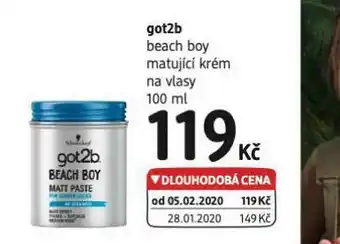 dm drogerie Got2b matující krém na vlasy nabídka