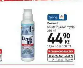 dm drogerie Denkmit tekuté žlučové mýdlo nabídka