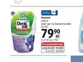 dm drogerie Denkmit prací gel nabídka