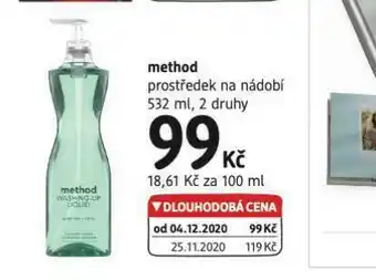 dm drogerie Method prostředek na nádobí nabídka