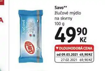 dm drogerie Savo žlučové mýdlo na skvrny nabídka