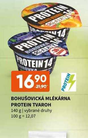 Terno Bohušovická mlékárna protein tvaroh 140 g nabídka