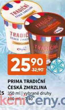 Terno Prima tradiční česká zmrzlina 350 ml nabídka