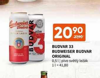 Terno Budvar 33, budweiser budvar original 0,5 l nabídka