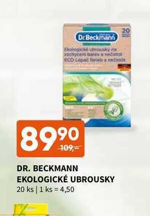Terno Dr. beckmann ekologické ubrousky 20 ks nabídka