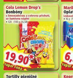 Norma Cola lemon drop´s bonbóny nabídka