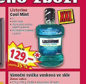 Norma Listerine cool mint nabídka