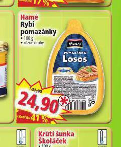 Norma Hamé rybí pomazánky nabídka