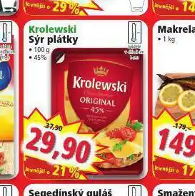 Norma Krolewski sýr plátkový nabídka