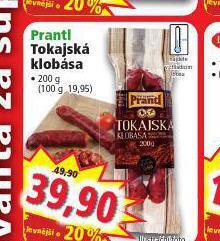 Norma Tokajská klobása nabídka