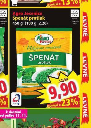 Norma Agro jesenice špenát protlak nabídka