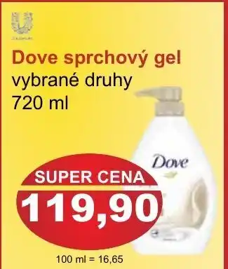 unilever Dove sprchový gel 720ml