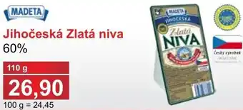PLUS JIP madeta Jihočeská Zlatá niva 60% 110g nabídka