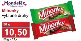 PLUS JIP Mondeléz Miňonky 50g nabídka