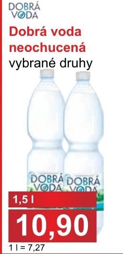 PLUS JIP dobrá voda neochucená 1,5l nabídka