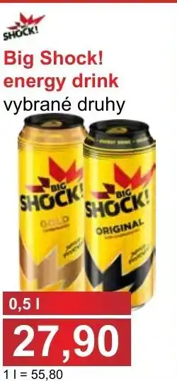 PLUS JIP shock! Big Shock! energy drink 0,5l nabídka