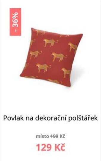 Povlak na dekorační polštářek