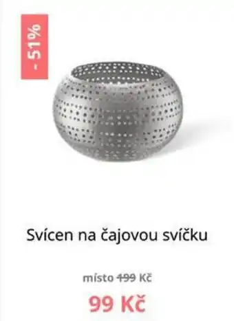 Svícen na čajovou svíčku