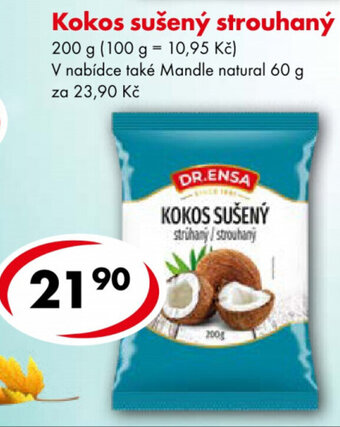 Dr. Ensa Kokos sušený strouhaný 200g