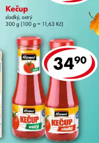CBA Hamé kečup sladký, ostrý 300g nabídka