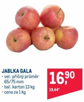 Makro jablka gala 1kg nabídka