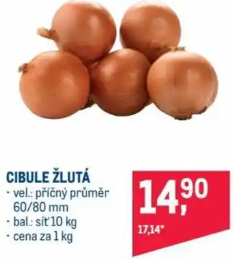 Makro cibule žlutá 1kg nabídka