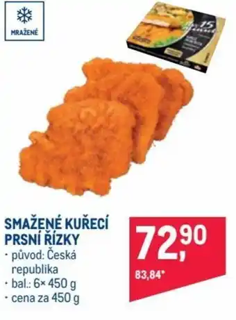 Makro smažené kuřecí prsní řízky 450g nabídka