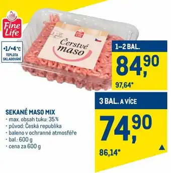 Makro Fine life sekané maso mix 600g nabídka