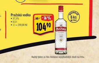 Albert Pražská vodka nabídka