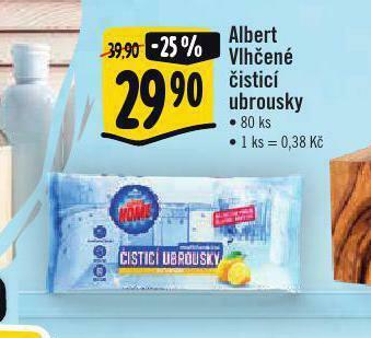Albert Albert vlhčené čistící ubrousky nabídka