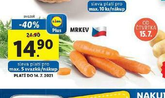 Lidl Mrkev nabídka