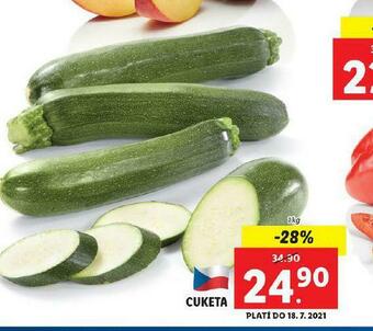 Lidl Cuketa nabídka