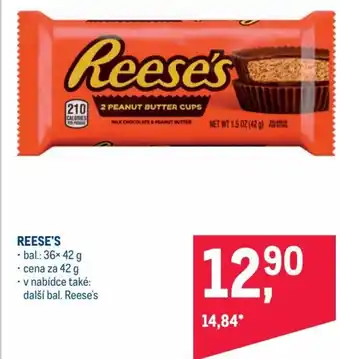 Makro reese's v nabídce také:další bal. Reese's 42g nabídka
