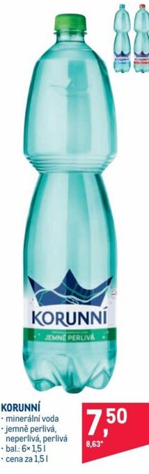 Makro korunní minerální voda 1,5l nabídka