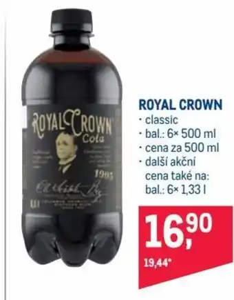 Makro royal crown classic 500ml nabídka