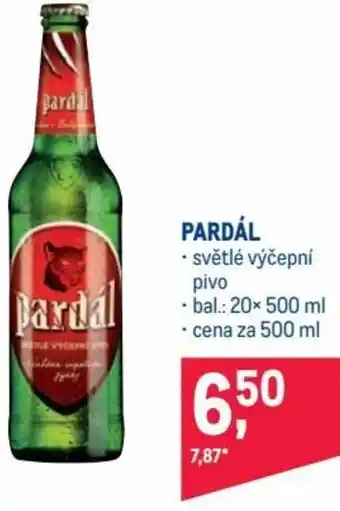 Makro pardál světlé výčepní 500ml nabídka