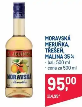 Makro moravská meruňka, třešeň, malina 35% 500ml nabídka