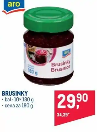 Makro aro brusinky 180g nabídka