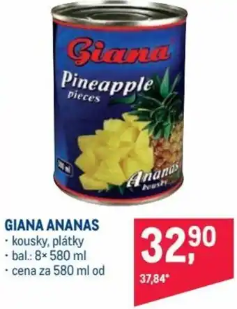 Makro giana ananas 580ml nabídka