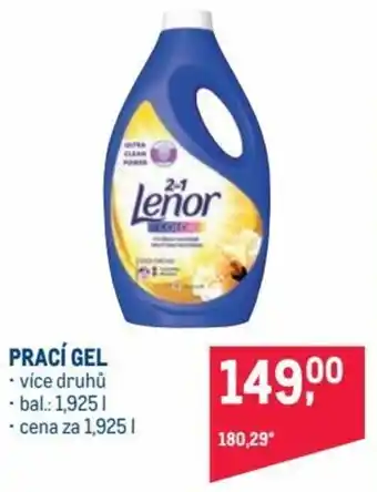 Makro lenor prací gel 1,925l nabídka