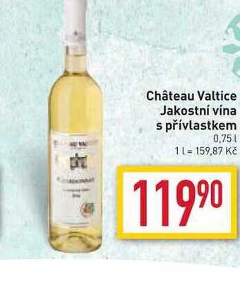 Billa Château valtice jakostní vína s přívlastkem 0,75l nabídka
