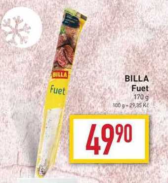 Billa Billa fuet 170 g nabídka