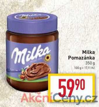 Billa Milka pomazánka 350 g nabídka