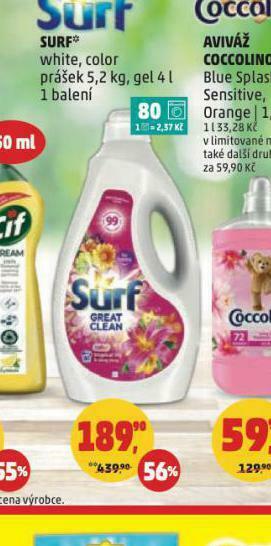 Penny Market Surf prací prostředek nabídka