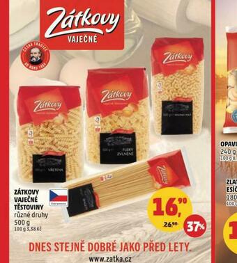 Penny Market Zátkovy vaječné těstoviny nabídka